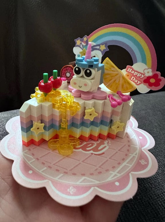 Cute Food (Cake/Ice Cream/Burger) Mini Building Blocks - 4 Styles