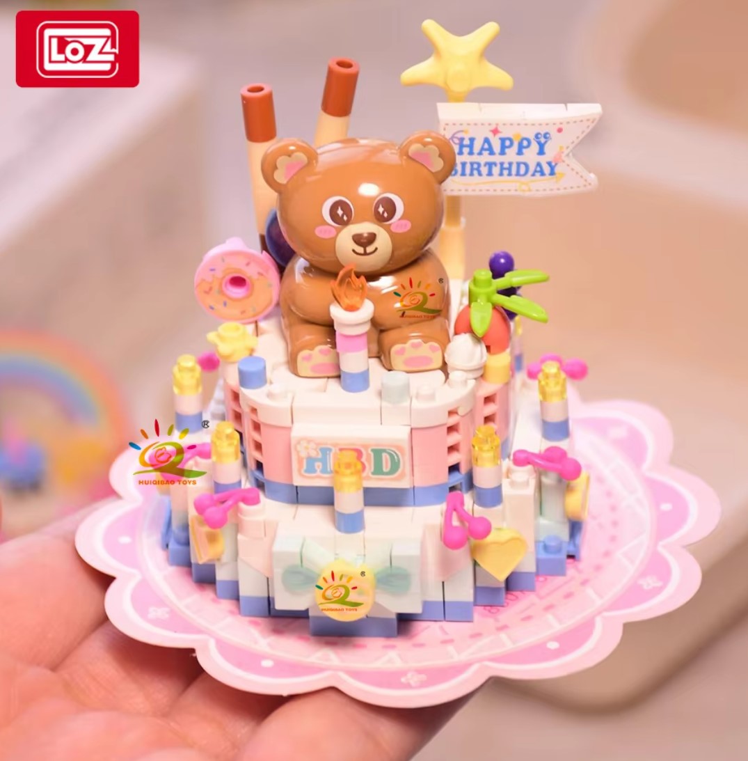 Cute Food (Cake/Ice Cream/Burger) Mini Building Blocks - 4 Styles