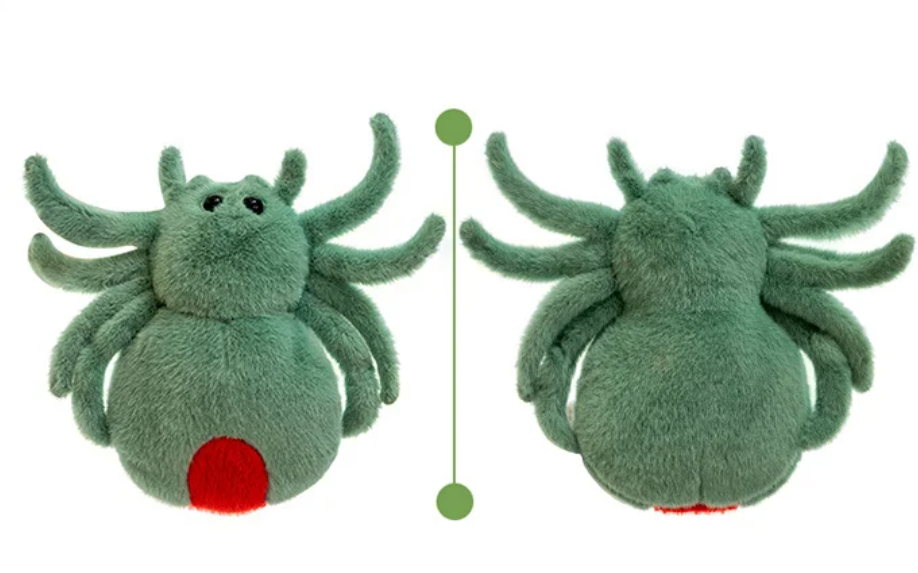 Cute Spider Plush Toys 25cm - Green/White/Black/Pink