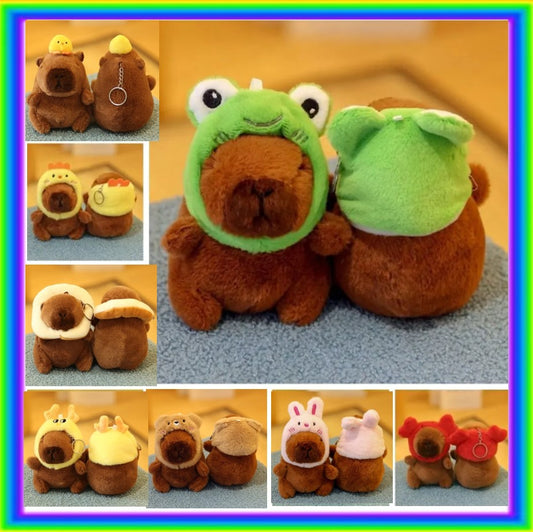 Cute Capybara Plush Keychains - 13 styles