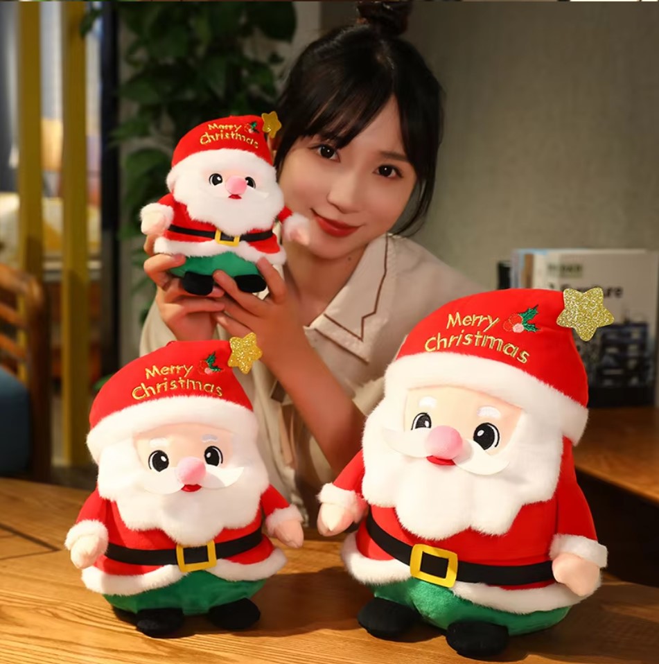 Christmas (Santa Claus/Reindeer/Snowman/Tree/Apple) Plush Toys 16-40cm 15 Styles