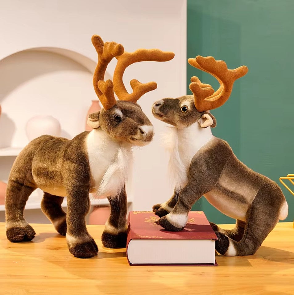 Christmas (Lifelike Reindeer) Plush Toys 35/42cm - 2 Styles