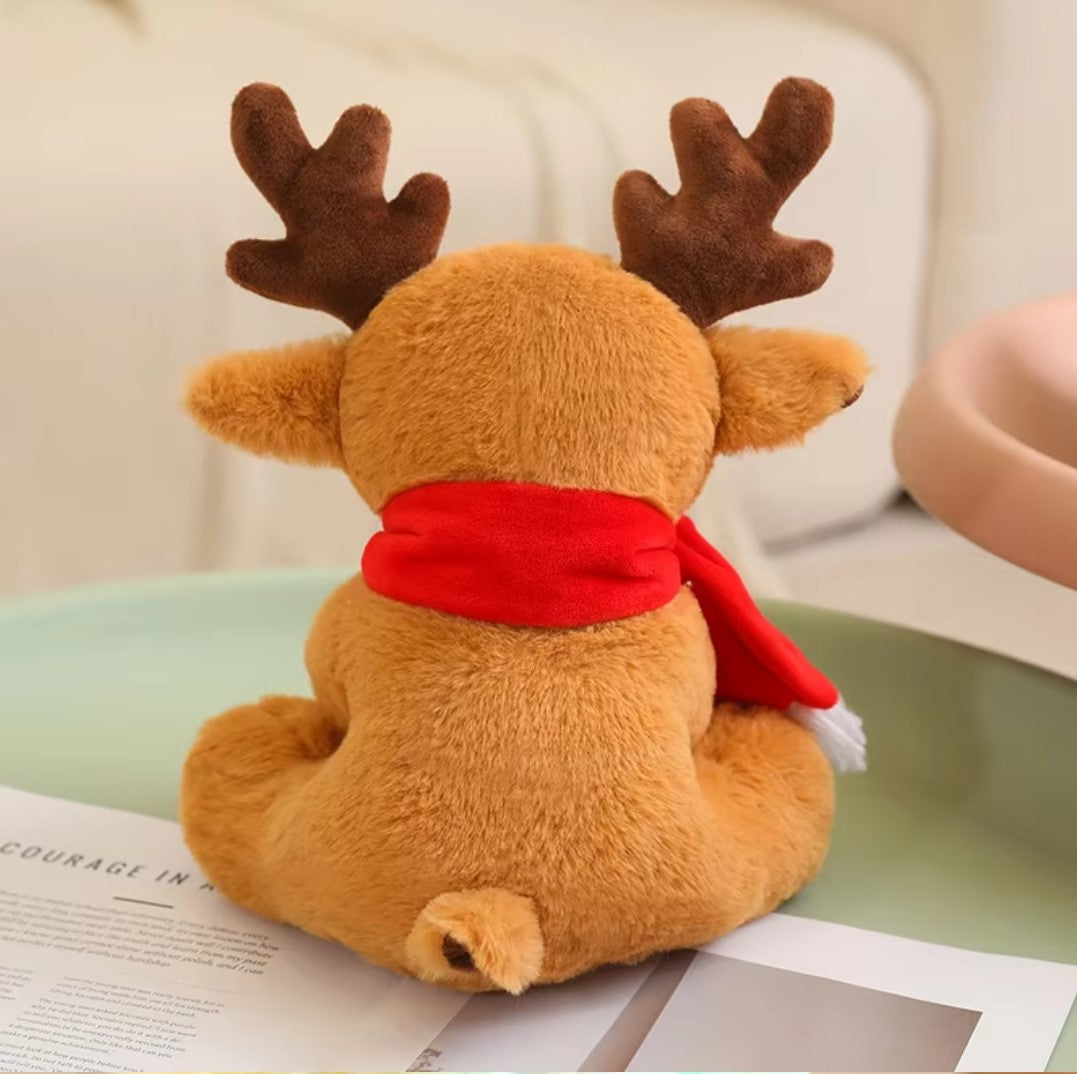 Christmas (Reindeer) Plush Toys 30cm - Brown/Green/Purple