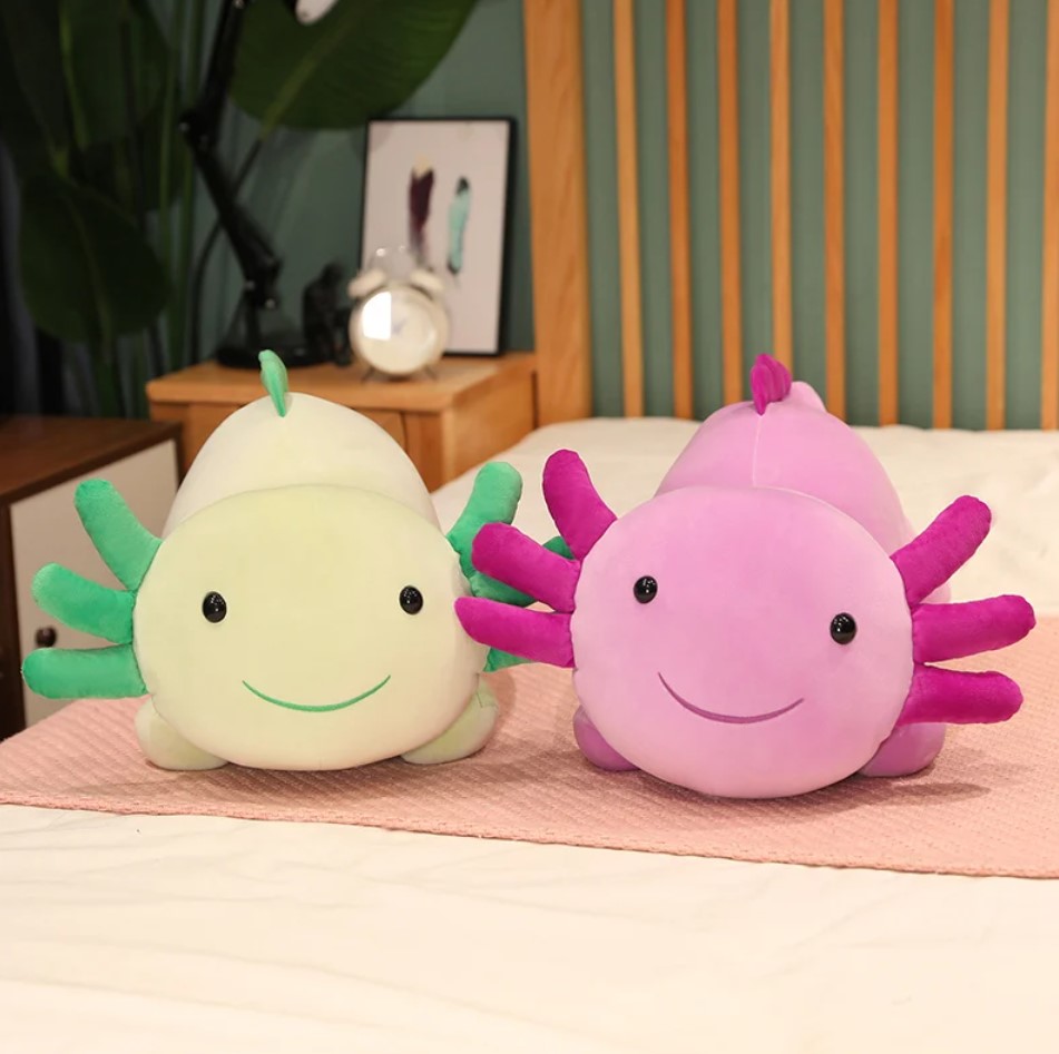 Cute Axolotl Plush Toys 60/90cm - Green/Blue/Pink/Purple