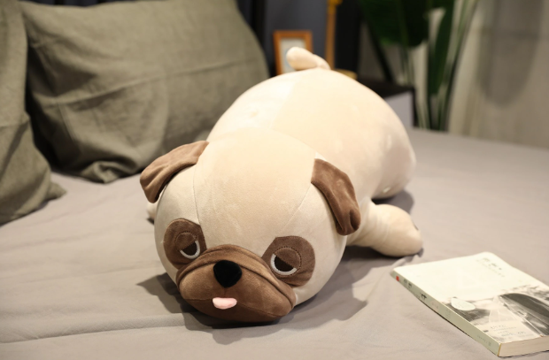 Lying Pug Dog Pillow Plush Toys 55/65/75/90cm