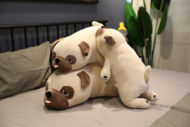 Lying Pug Dog Pillow Plush Toys 55/65/75/90cm