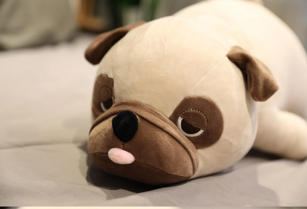 Lying Pug Dog Pillow Plush Toys 55/65/75/90cm