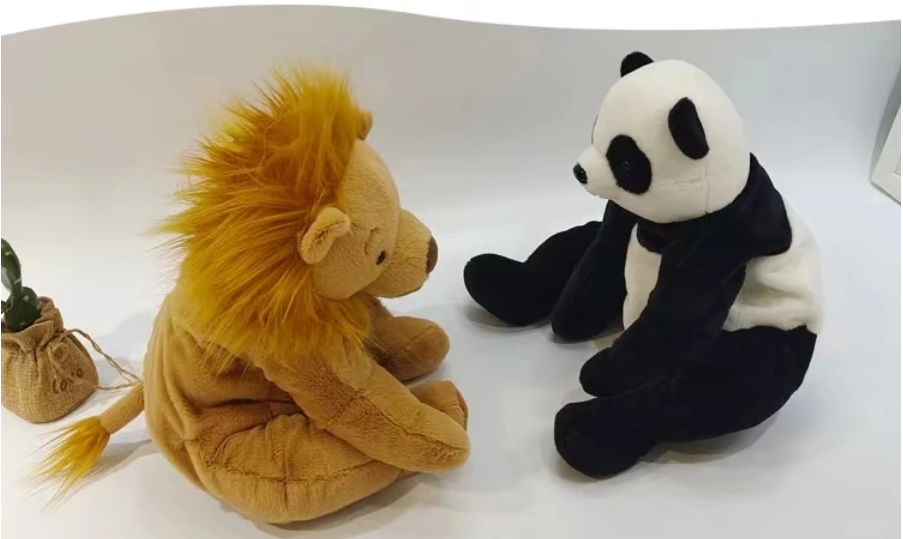 Sitting Animal (Panda/Pig/Lion/Dog/Bear) Plush Toys 40cm - 5 Styles