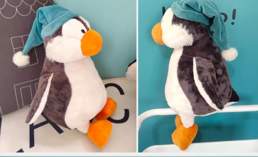 Cute Pengiun With Nightcap Plush Toys 28/35/50cm