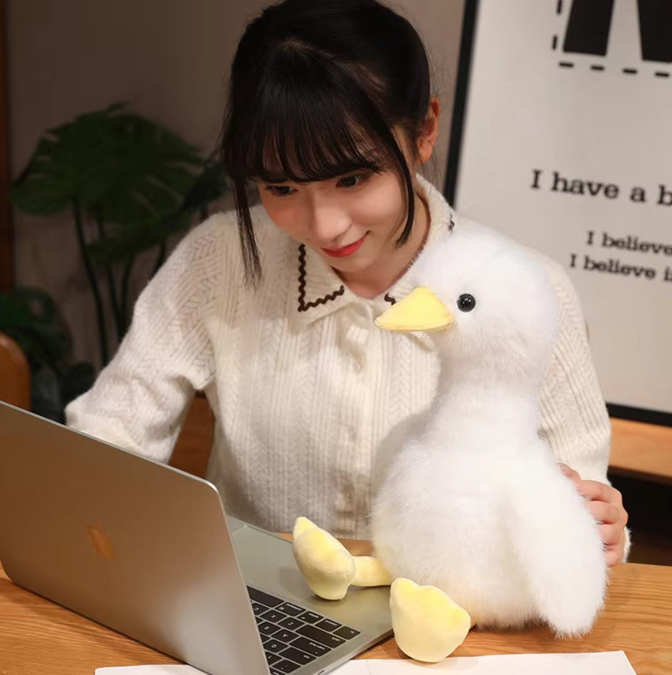 Cute Bird (Sitting Duck) Plush Toys 32/45cm - PInk/Yellow/White/Black