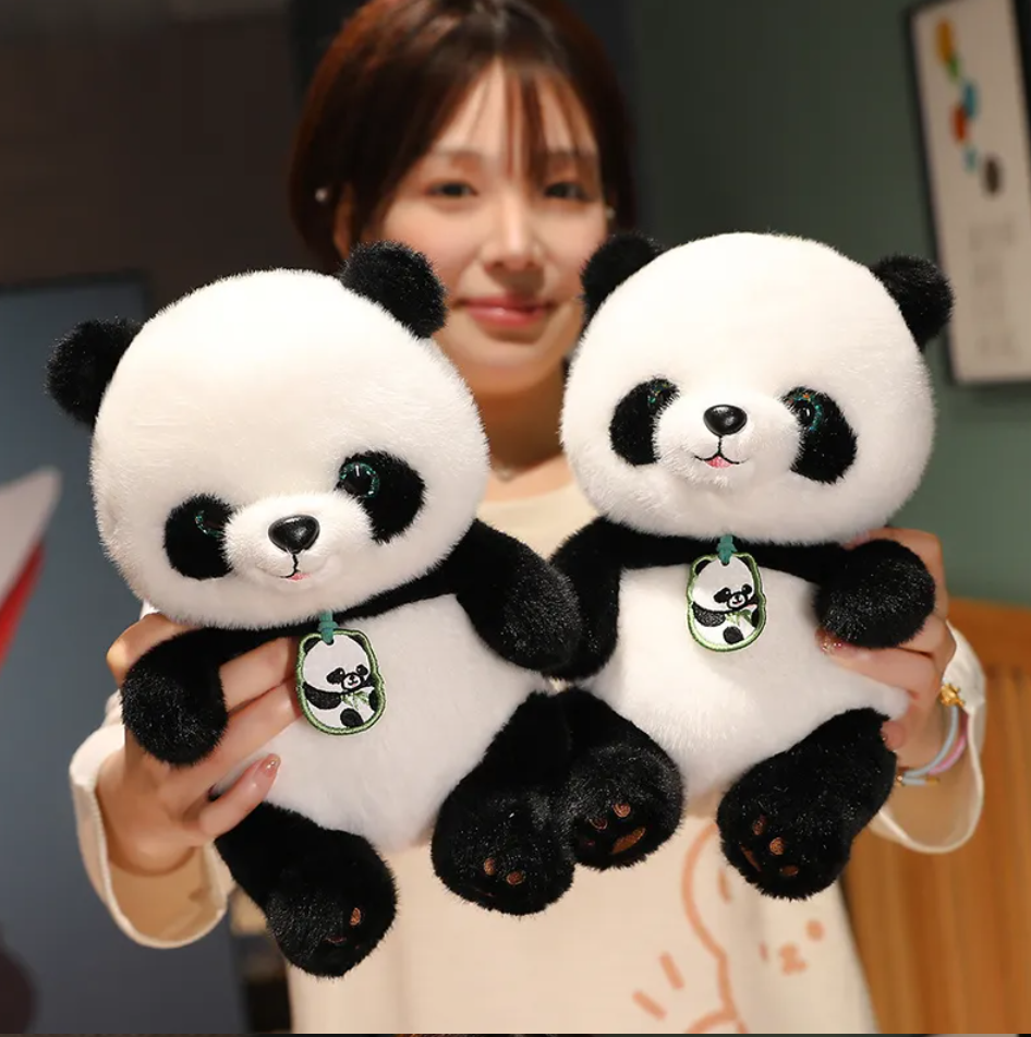 Cute Panda With Pendant Plush Toys 24/30/40/50cm