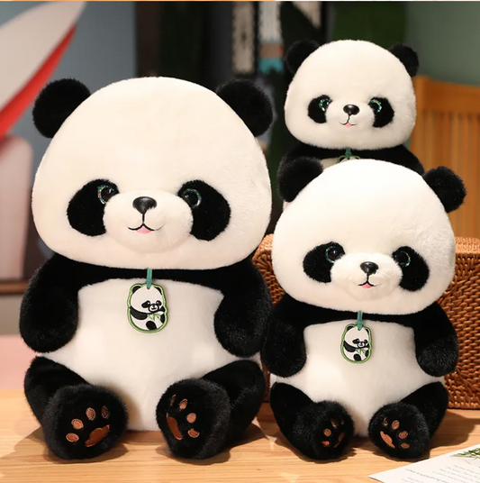 Cute Panda With Pendant Plush Toys 24/30/40/50cm