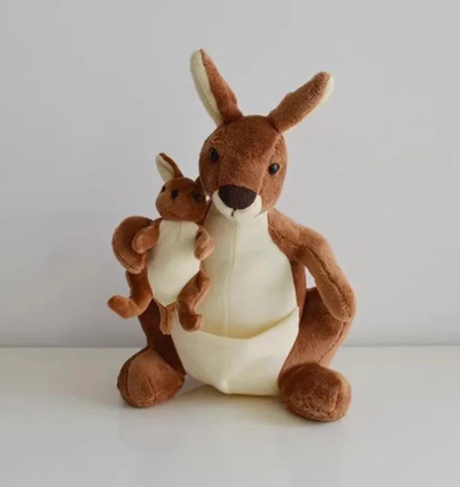 Kangaroo With Joey Plush Toys 25cm - Brown