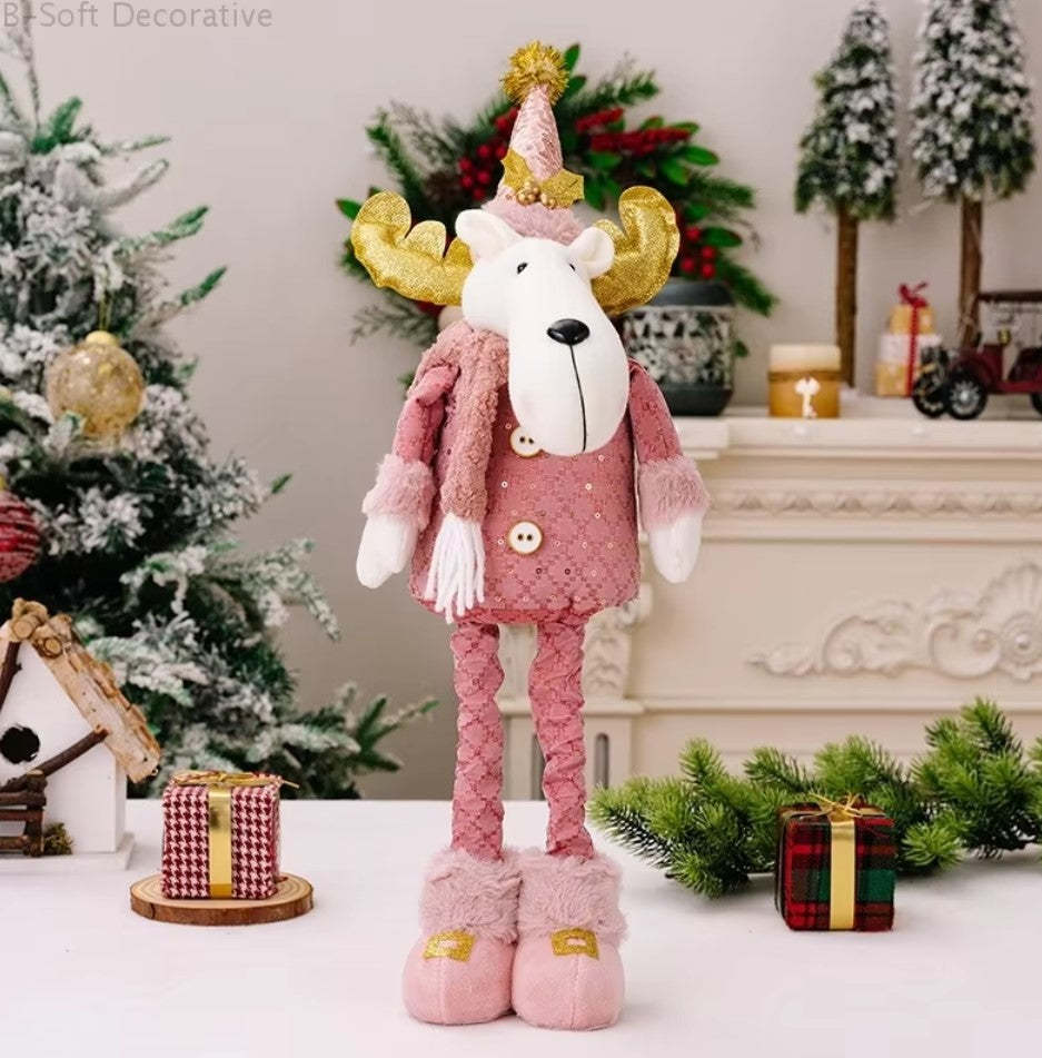 Christmas (Santa Claus/Reindeer/Snowman) Stretchable Long Leg Plush Toys - 6 Styles