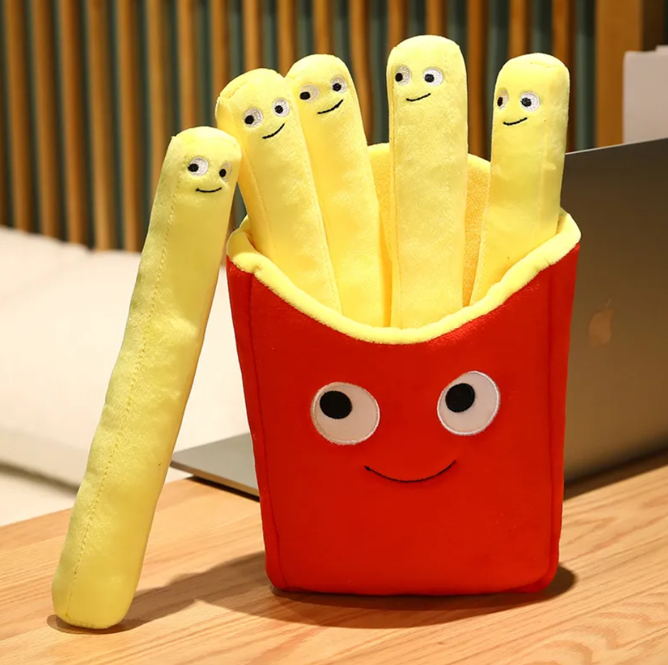 Cute Food (French Fries 5 Sticks/Pizza) Plush Toys 30/40/50cm