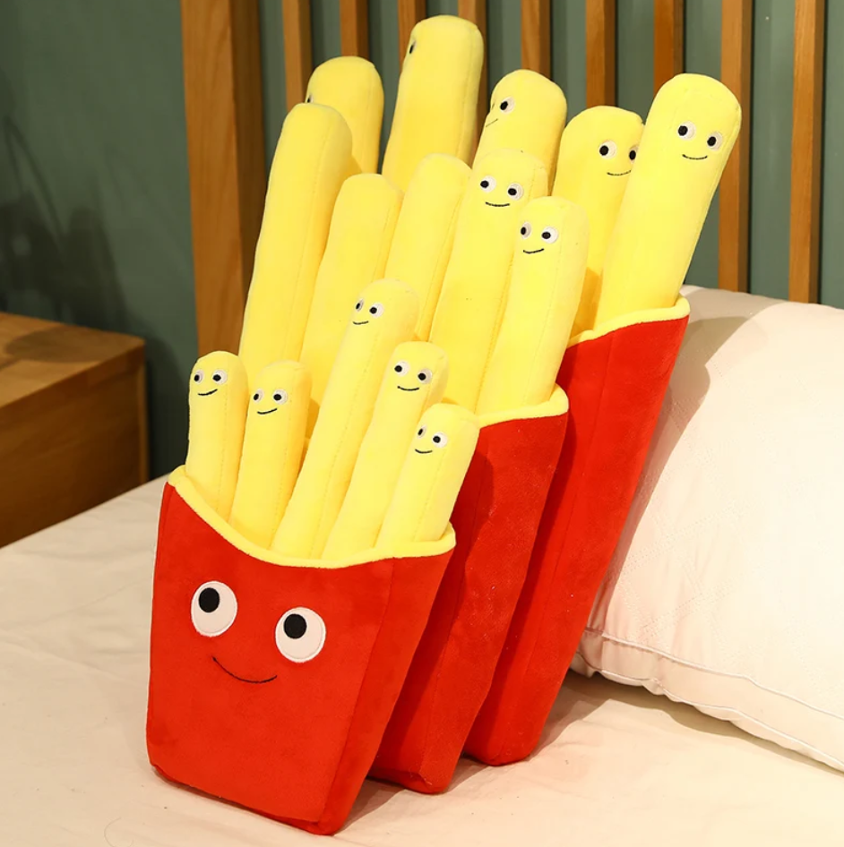 Cute Food (French Fries 5 Sticks/Pizza) Plush Toys 30/40/50cm