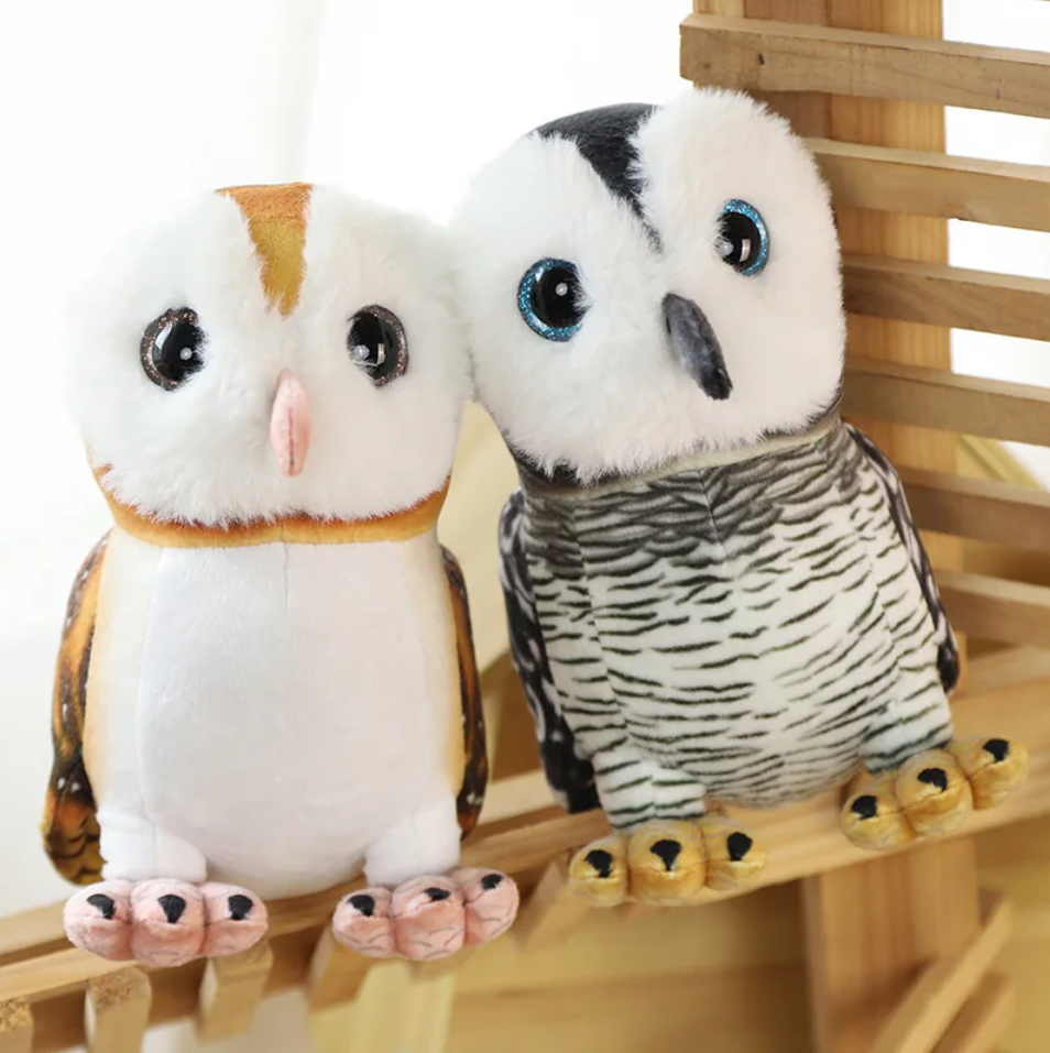 Cute Bird (Owl Lifelike) Plush Toys 20cm - 4 Styles