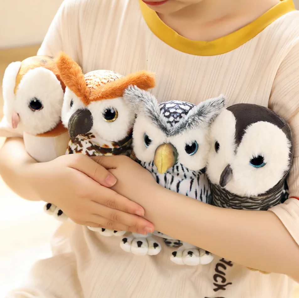 Cute Bird (Owl Lifelike) Plush Toys 20cm - 4 Styles