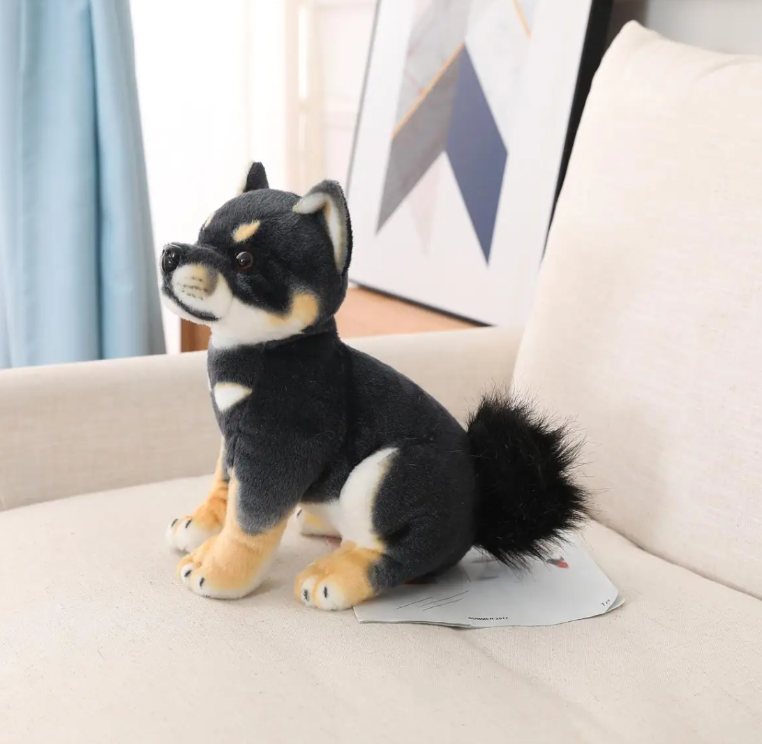 Dog (Lifelike  Shiba Inu) Plush Toys 20/35cm - Black/Yellow(4 Styles)