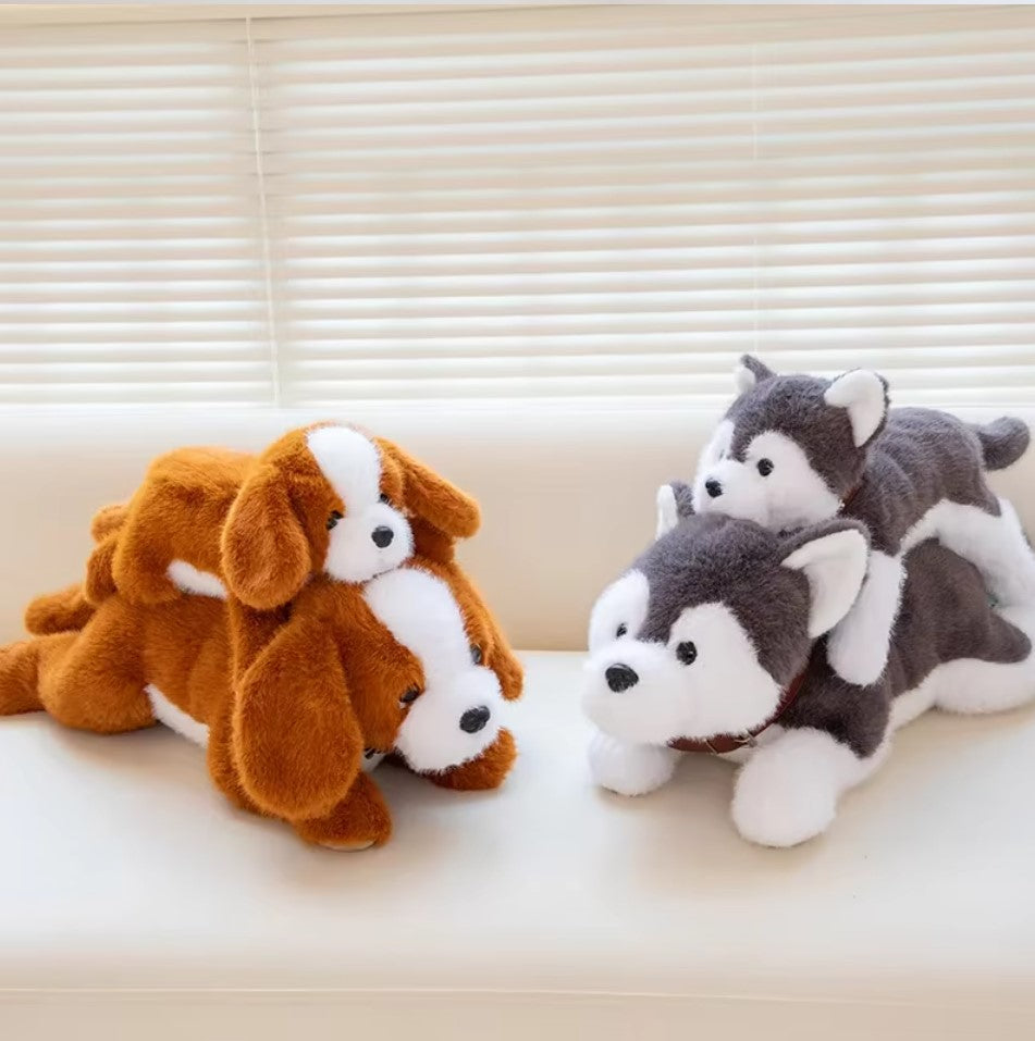 Cute Dog (Beagle/Husky) Plush Pillow Toys 40/60cm - 4 Styles