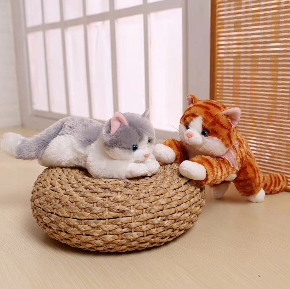 Cute Lying Cats Plush Toys 20/30/38/48cm - 6 Styles