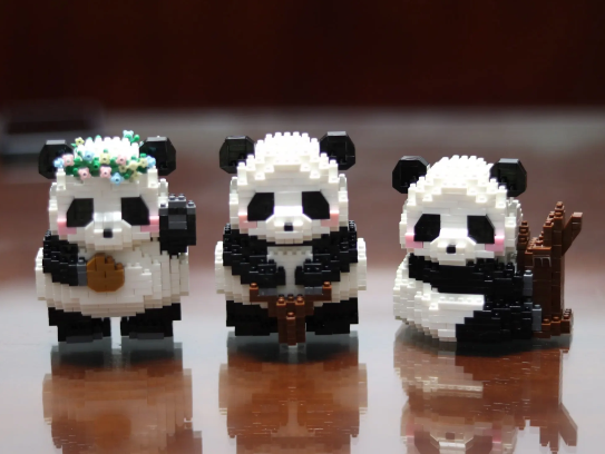 Cute Panda Mini Building Blocks - 12 Styles