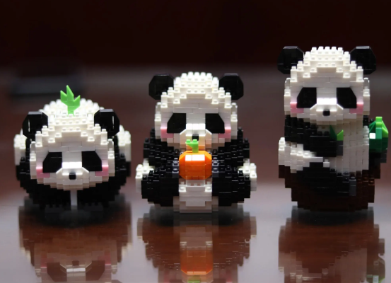 Cute Panda Mini Building Blocks - 12 Styles