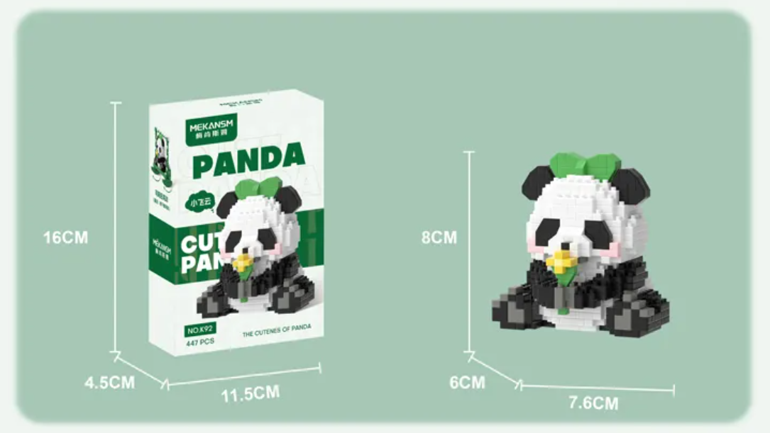 Cute Panda / Swing Mini Building Blocks - 5 Styles