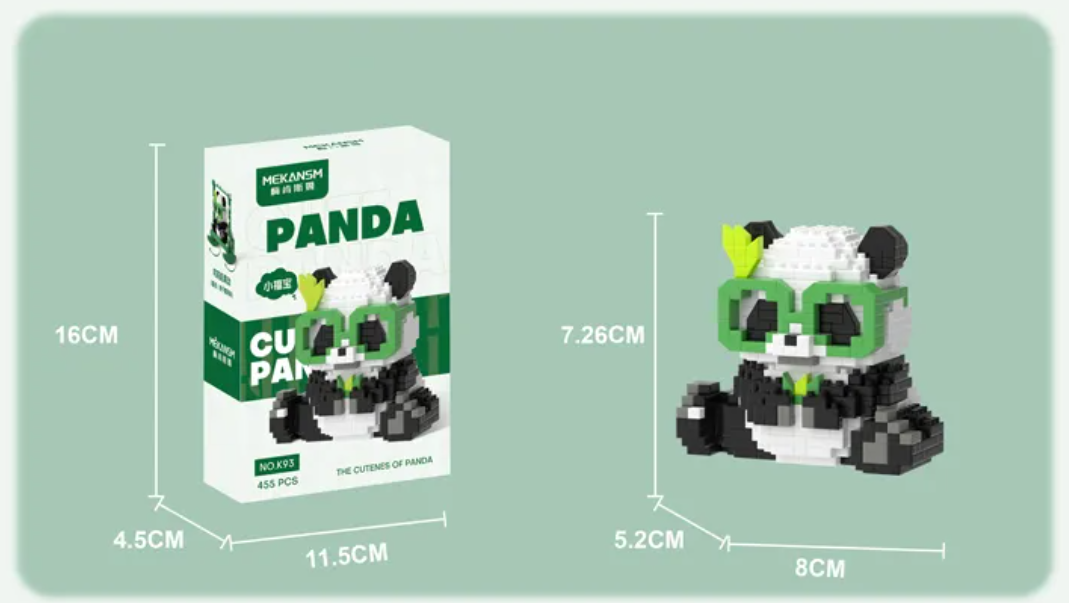 Cute Panda / Swing Mini Building Blocks - 5 Styles