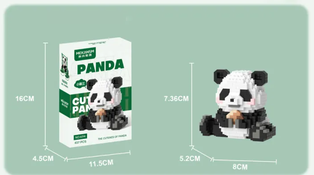 Cute Panda / Swing Mini Building Blocks - 5 Styles