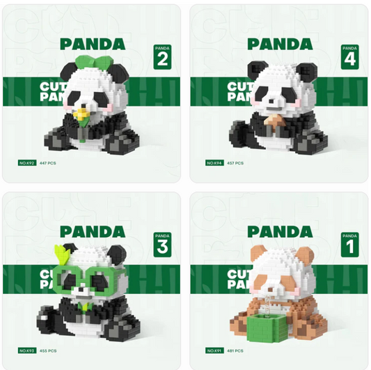 Cute Panda / Swing Mini Building Blocks - 5 Styles