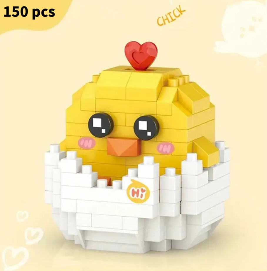 Cute Animal (Hamster/Dolphin/Dog/Cat/Chick/Rabbit/Penguin/Owl) Mini Building Blocks - 8 Styles