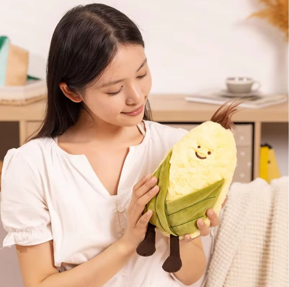 Cute Dragon Fruit/Watermelon/Corn Plush Toys 22-33cm