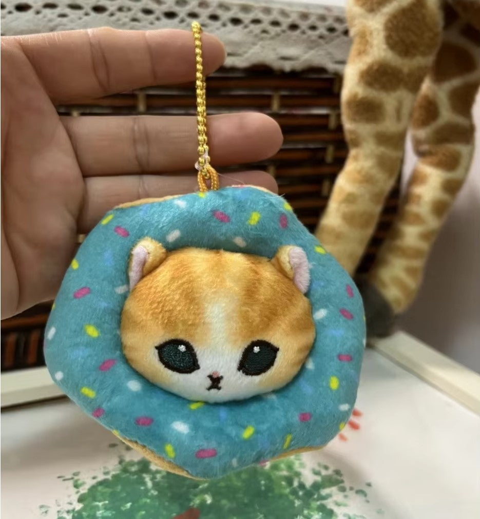 Mofusand Donut Series Cat Plush Keychains 10cm - 5 Styles