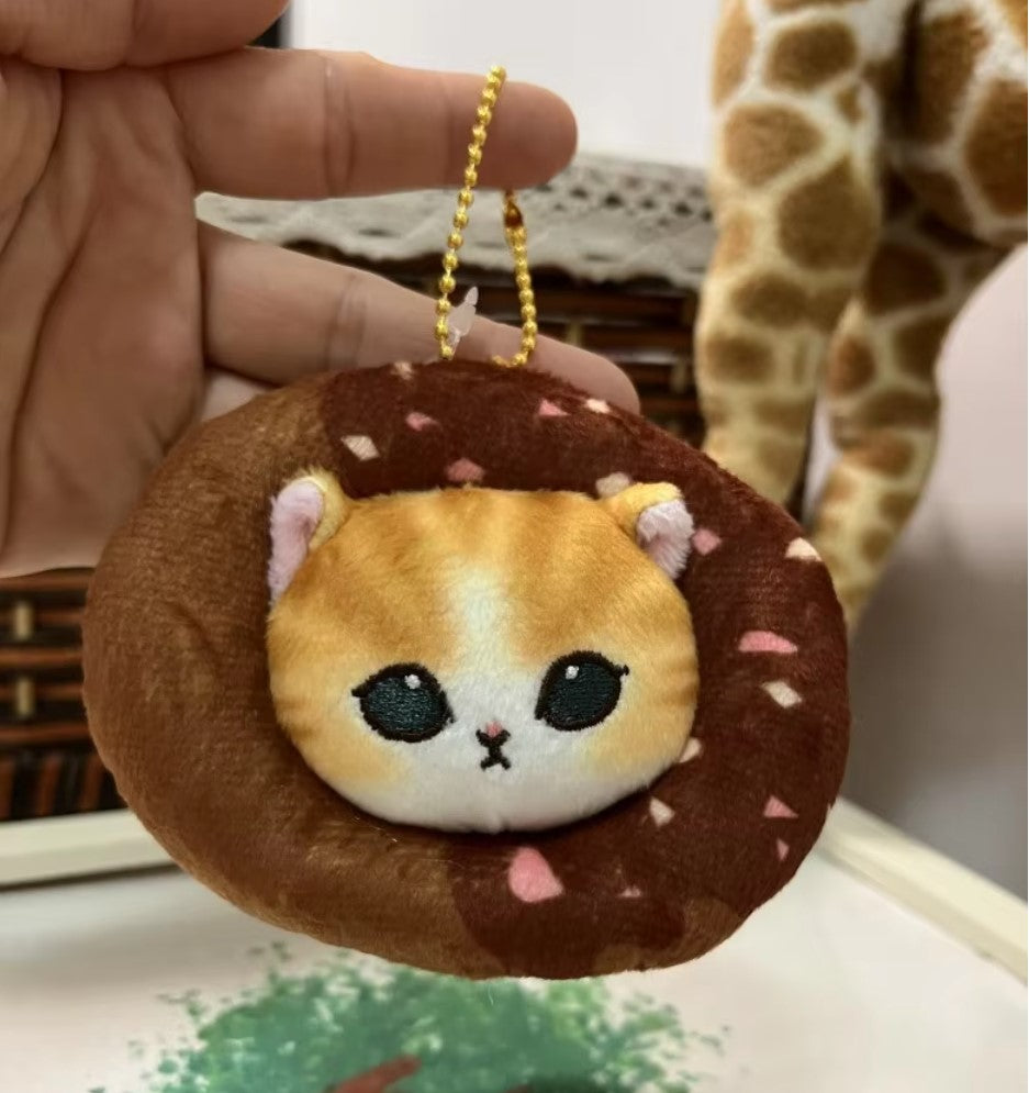 Mofusand Donut Series Cat Plush Keychains 10cm - 5 Styles