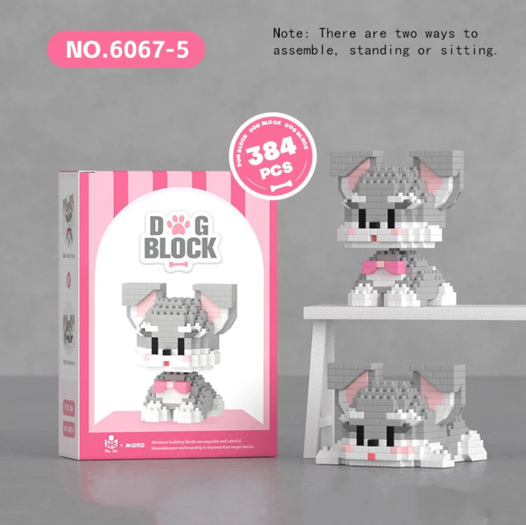 Cute Cat/Dog Mini Building Blocks - 15 Styles