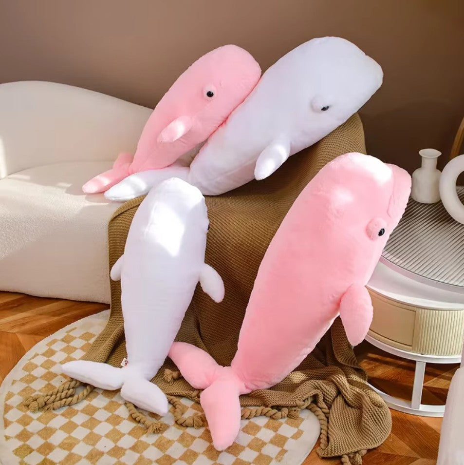 Cute Beluga whale Plush Toys 75/100cm - Pink/White