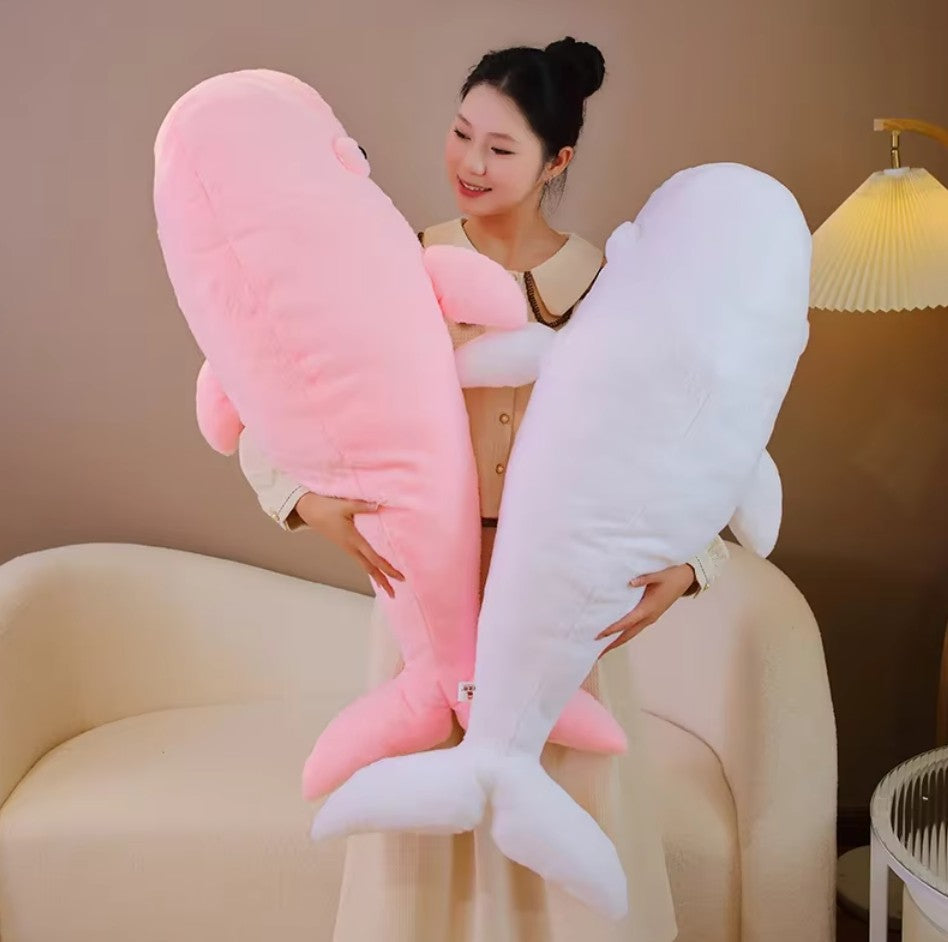 Cute Beluga whale Plush Toys 75/100cm - Pink/White