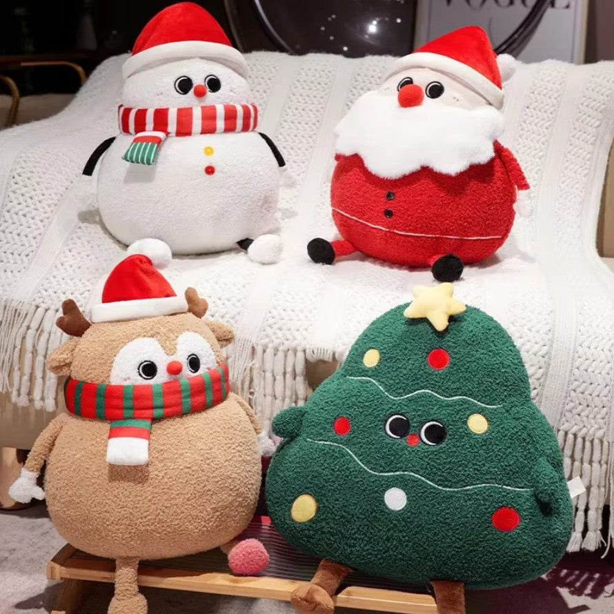 Christmas Chubby (Tree/Snowman/Santa Claus/Reindeer) Plush Toys 40cm - 4 Styles