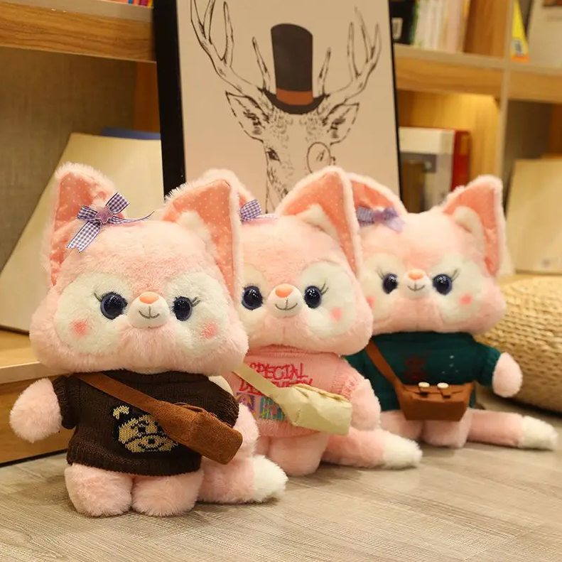 Cute Pink Fox (Dress Up) Plush Toys 30cm - 14 Styles