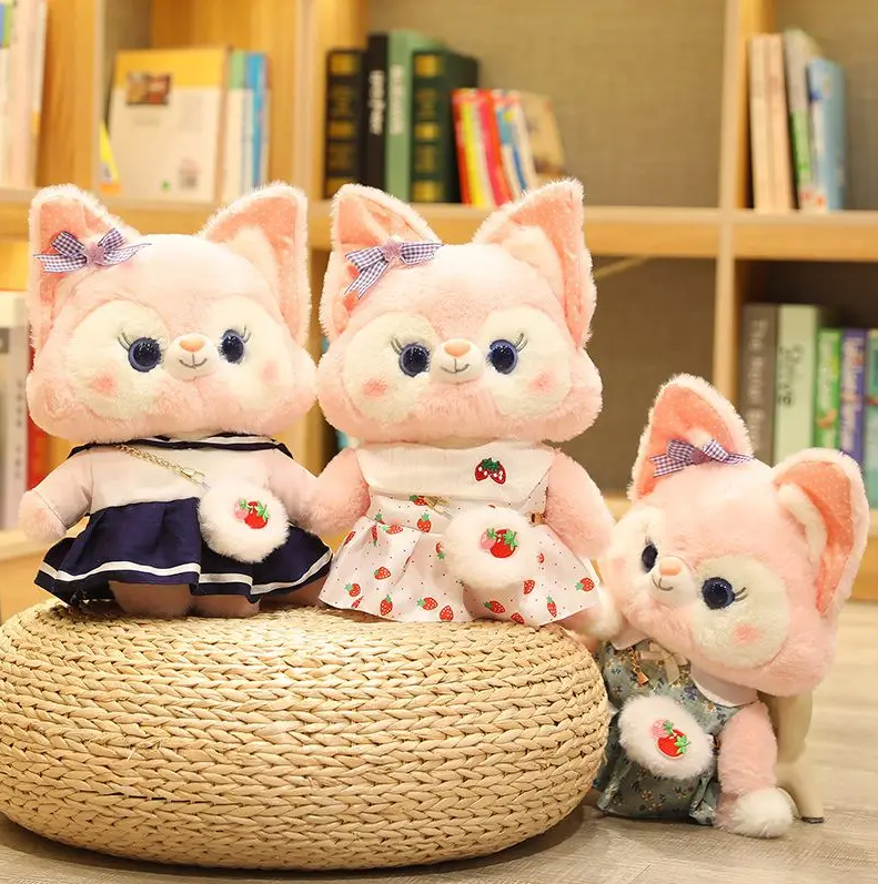 Cute Pink Fox (Dress Up) Plush Toys 30cm - 14 Styles