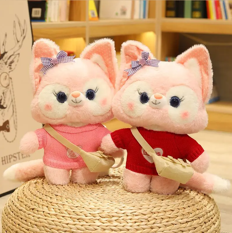 Cute Pink Fox (Dress Up) Plush Toys 30cm - 14 Styles