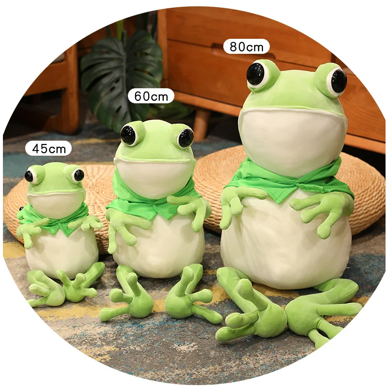 Cute Frog Plush Toys 45/60/80cm