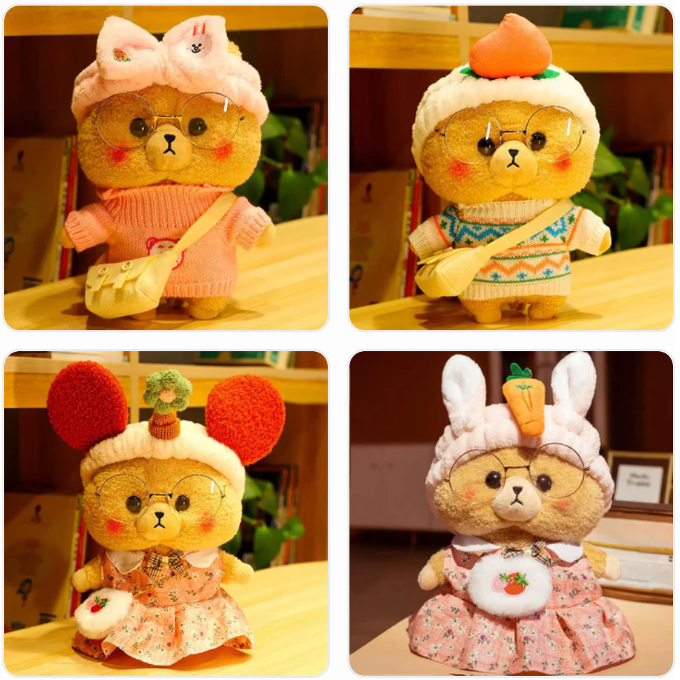 Cute Brown Teddy Bear (Dress Up) Plush Toys 30cm - 27 Styles