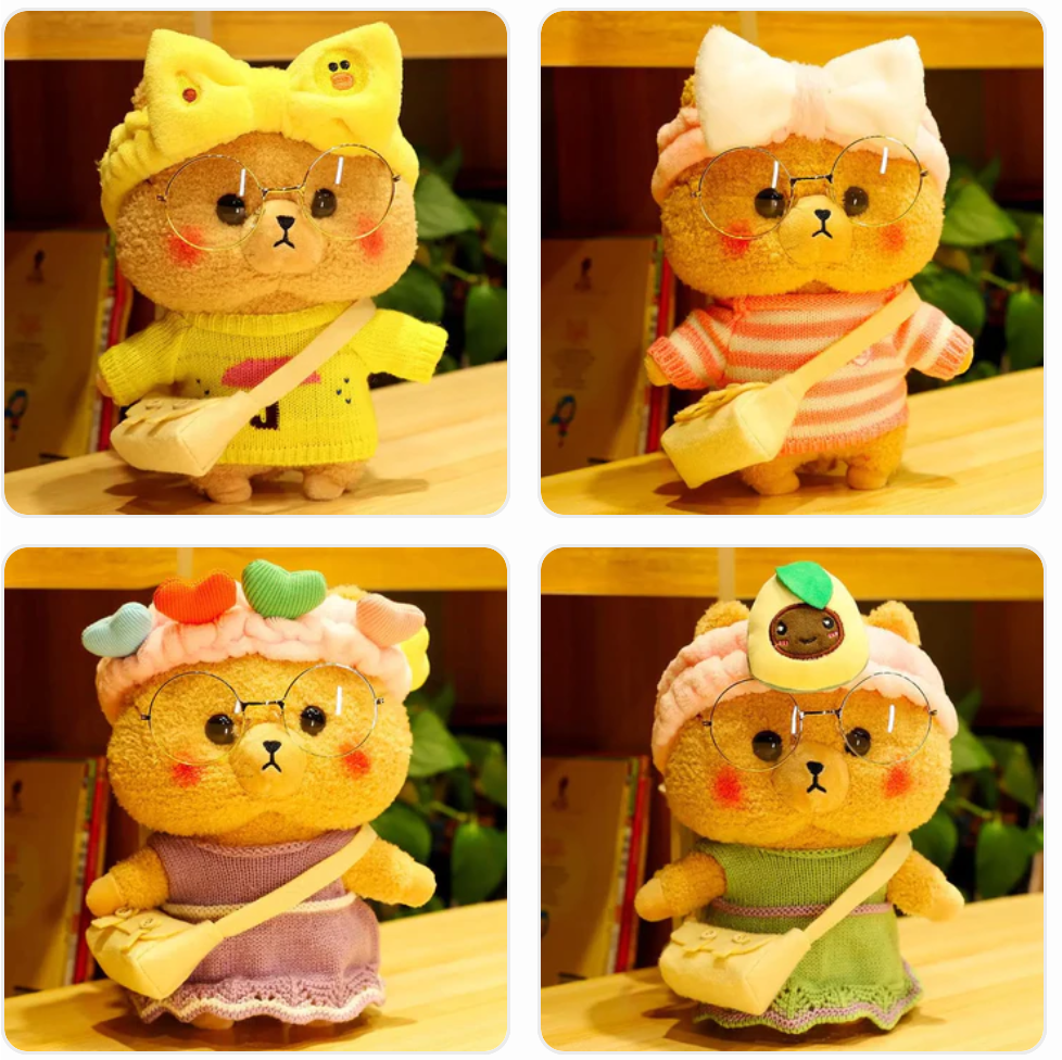 Cute Brown Teddy Bear (Dress Up) Plush Toys 30cm - 27 Styles