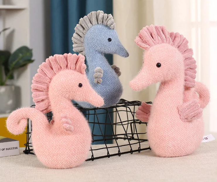 Cute Sea Horse Plush Toys 20/30/40cm - Blue/Pink