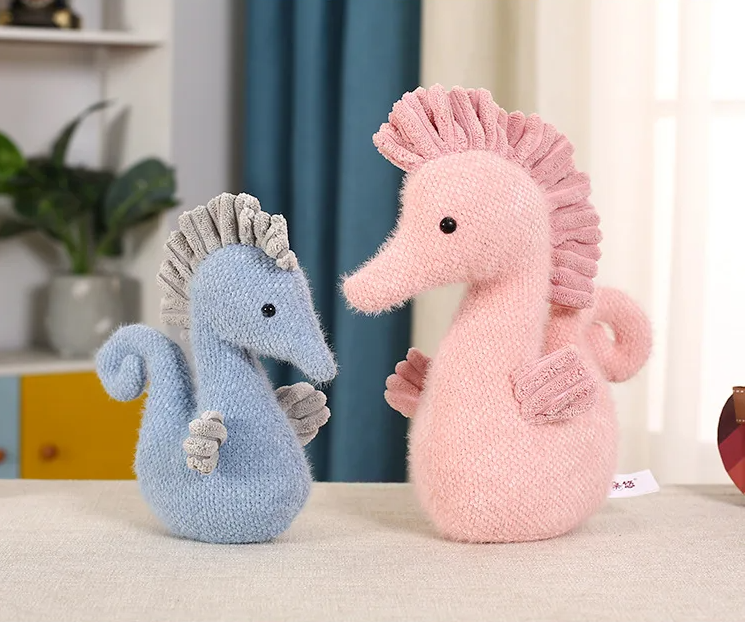 Cute Sea Horse Plush Toys 20/30/40cm - Blue/Pink