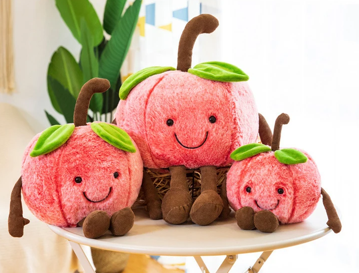 Cute Apple/Watermelon Plush Toys 30/45/55cm