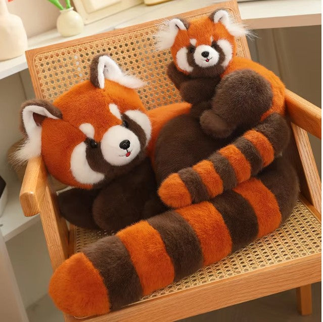 Cute Lying Red Panda Plush Toys 50/70/100cm