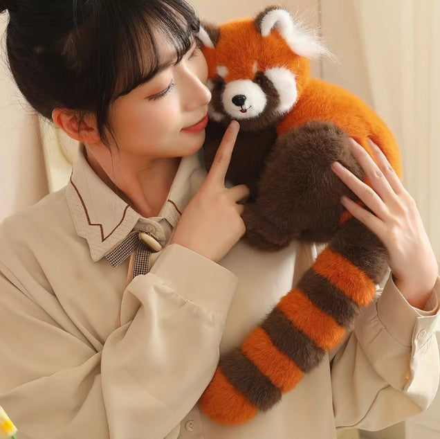 Cute Lying Red Panda Plush Toys 50/70/100cm